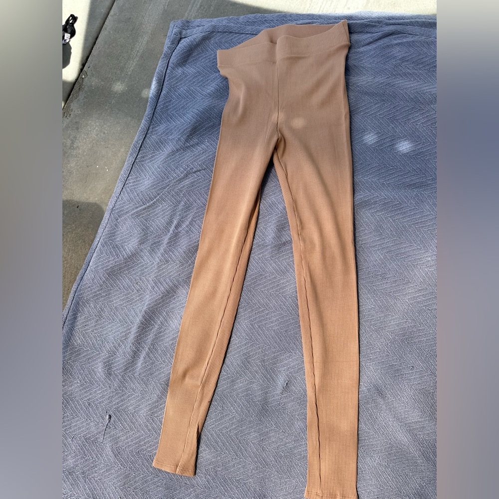 Snatched ribbed leggings